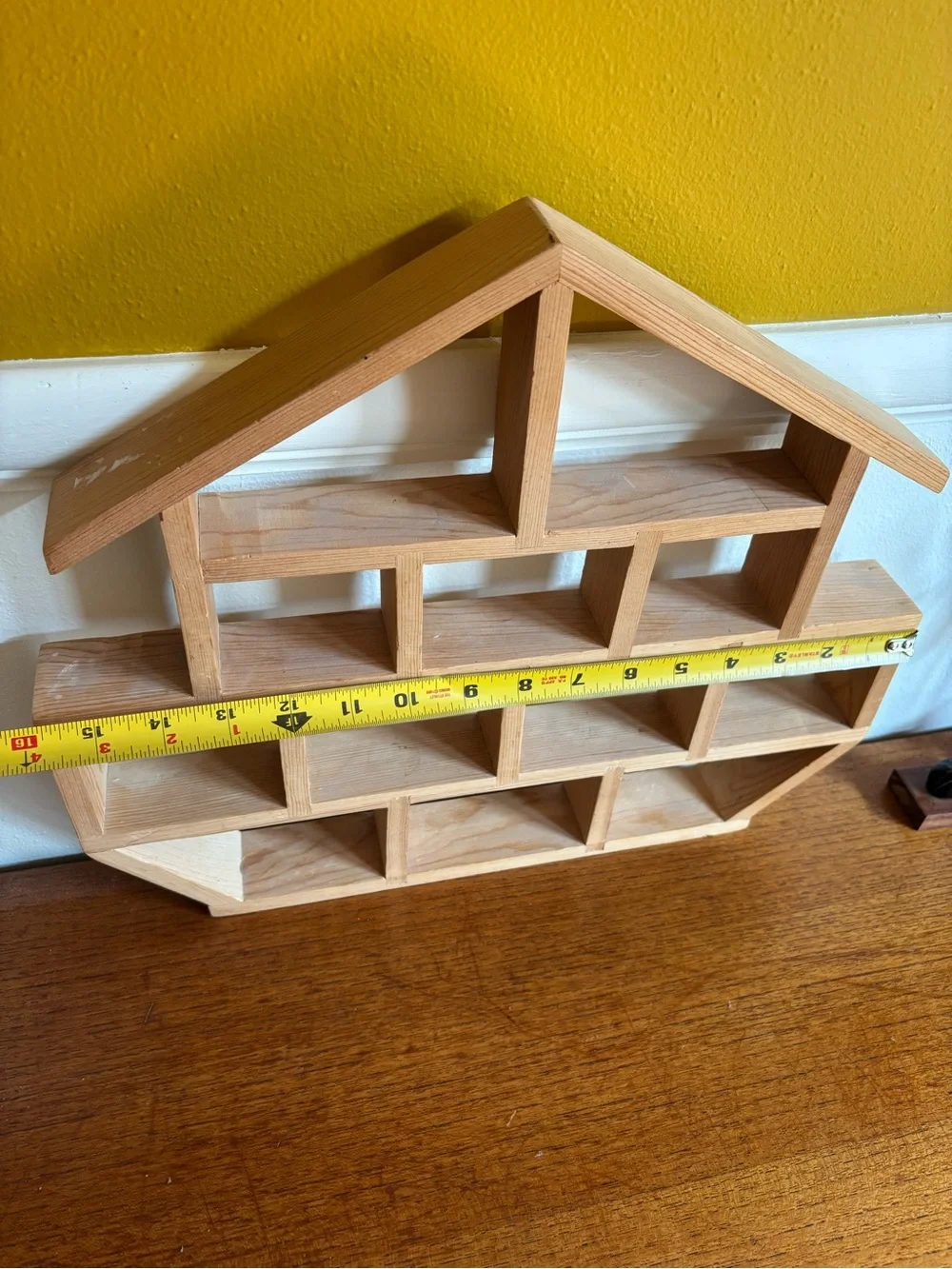 Trinket shelf ship house ark vintage wooden trinket display shelf
